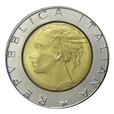 Монета 500 лир 1990 года Италия (реверс)