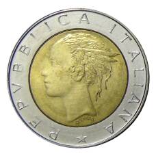 Монета 500 лир 1982 года Италия (реверс)