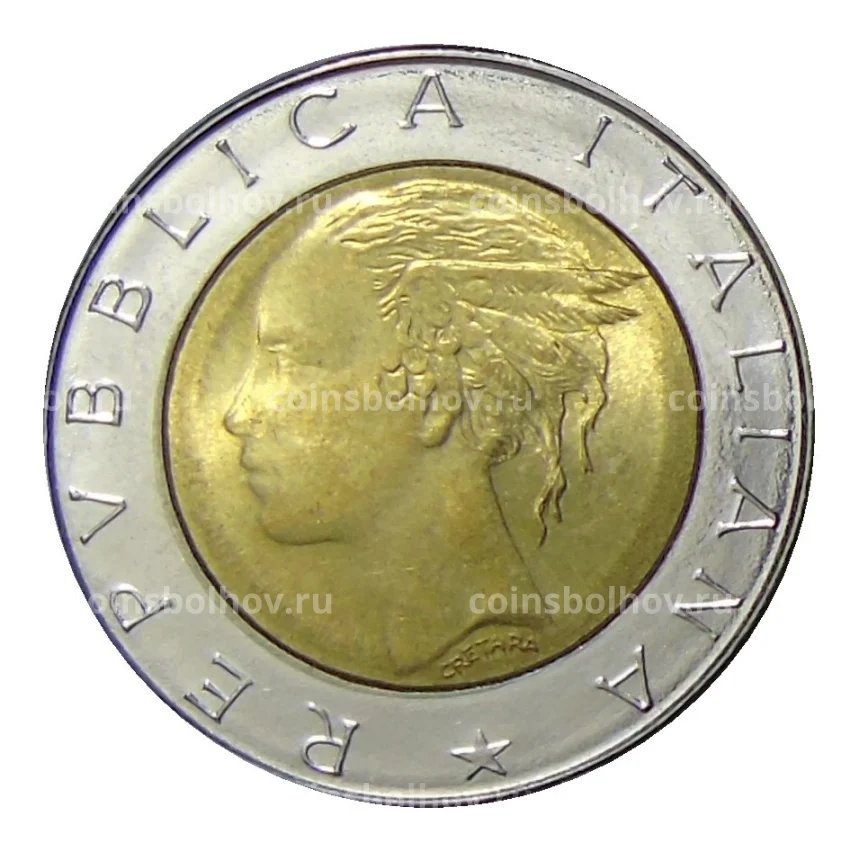 Монета 500 лир 1984 года Италия (вид 2)