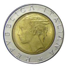 Монета 500 лир 1982 года Италия (реверс)