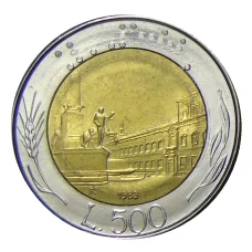 Монета 500 лир 1983 года Италия (аверс)