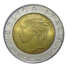 Монета 500 лир 1982 года Италия (реверс)