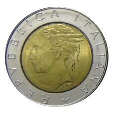 Монета 500 лир 1985 года Италия (реверс)