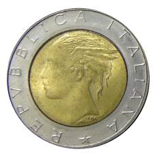 Монета 500 лир 1988 года Италия (реверс)