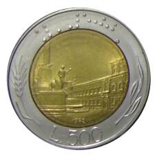 Монета 500 лир 1982 года Италия (аверс)