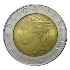 Монета 500 лир 1982 года Италия (реверс)