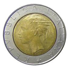 Монета 500 лир 1986 года Италия (реверс)