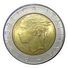 Монета 500 лир 1983 года Италия (реверс)