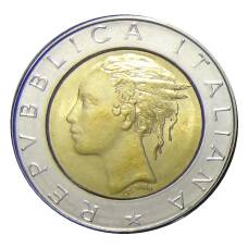 Монета 500 лир 1982 года Италия (реверс)