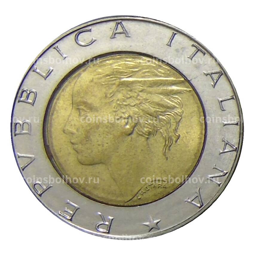 Монета 500 лир 1989 года Италия (вид 2)