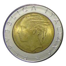 Монета 500 лир 1983 года Италия (реверс)