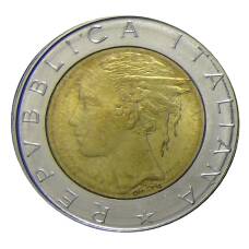 Монета 500 лир 1984 года Италия (реверс)