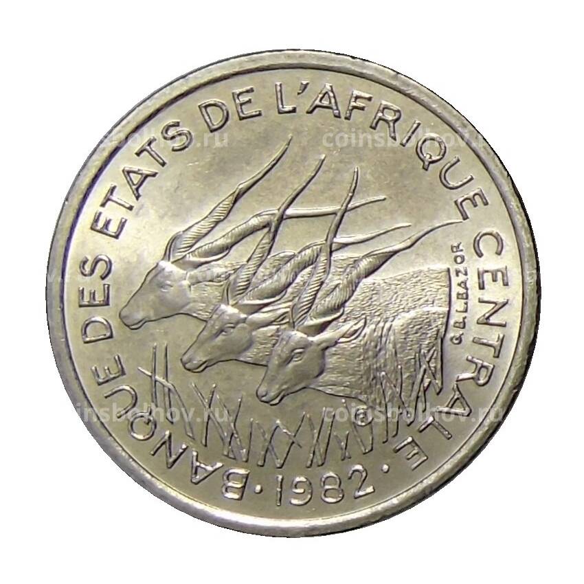 Монета 50 франков 1982 года Центральная Африка (вид 2)