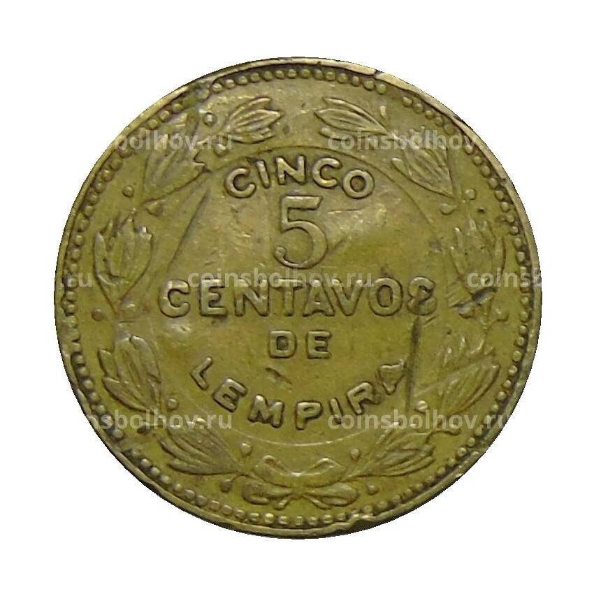 Монета 5 сентаво 1975 года Гондурас
