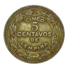 Монета 5 сентаво 1975 года Гондурас (аверс)