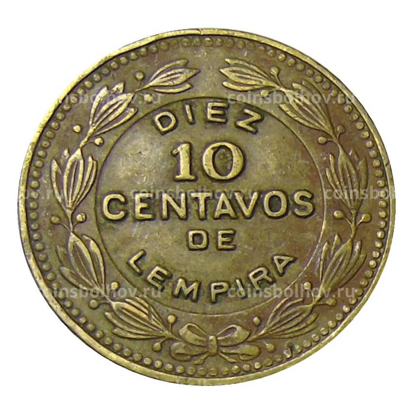 Монета 10 сентаво 1976 года Гондурас