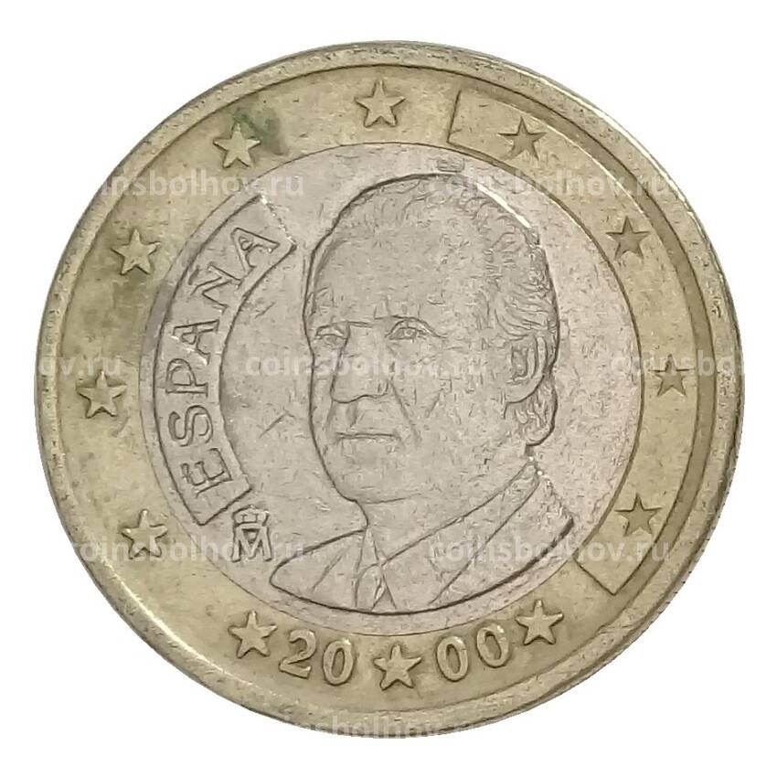 Монета 1 евро 2000 года Испания