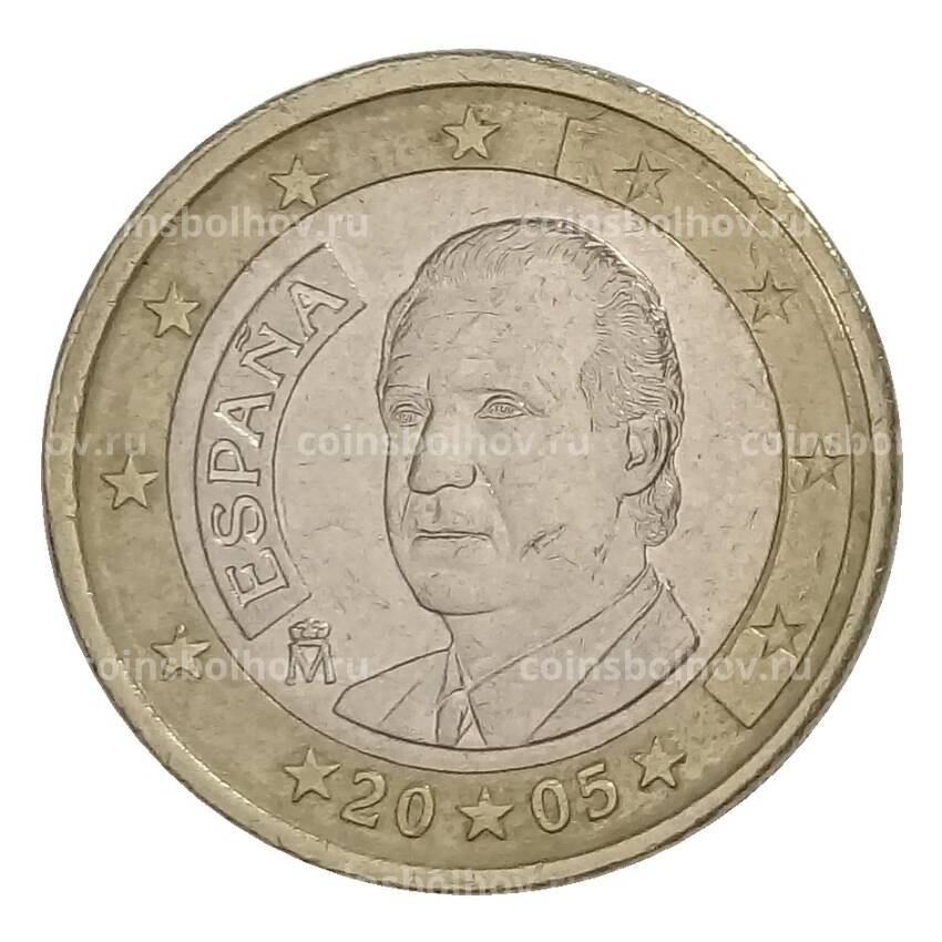 Монета 1 евро 2005 года Испания