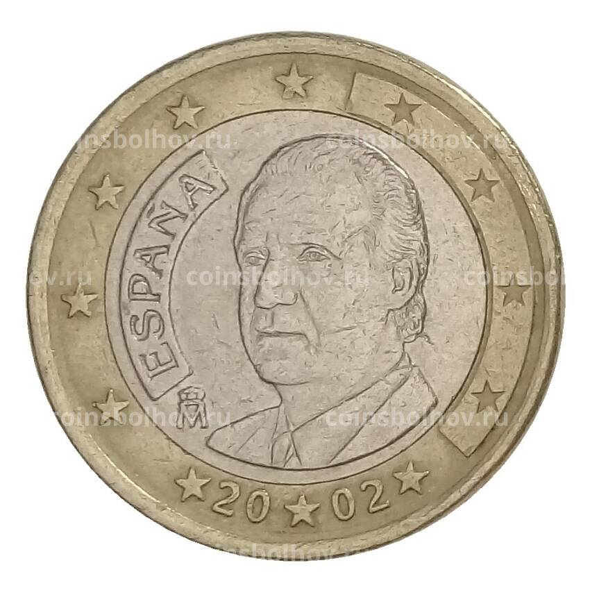 Монета 1 евро 2002 года Испания