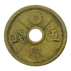 Монета 5 сен 1939 года Япония (аверс)