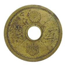 Монета 5 сен 1939 года Япония (аверс)