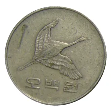 Монета 500 вон 1988 года Южная Корея (реверс)