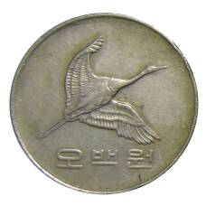 Монета 500 вон 2002 года Южная Корея (реверс)
