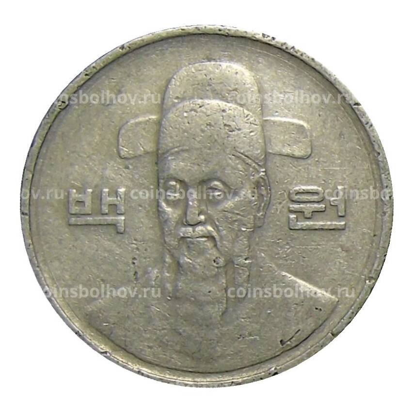 Монета 100 вон 1983 года Южная Корея (вид 2)