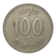Монета 100 вон 1990 года Южная Корея (аверс)