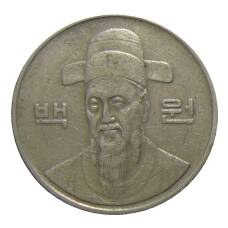 Монета 100 вон 1991 года Южная Корея (реверс)