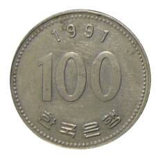 Монета 100 вон 1991 года Южная Корея (аверс)