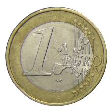 Монета 1 евро 2002 года D Германия (реверс)