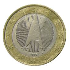 Монета 1 евро 2002 года D Германия (аверс)