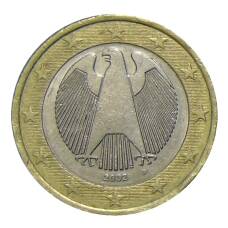 Монета 1 евро 2002 года D Германия (аверс)