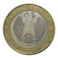 Монета 1 евро 2002 года G Германия (аверс)