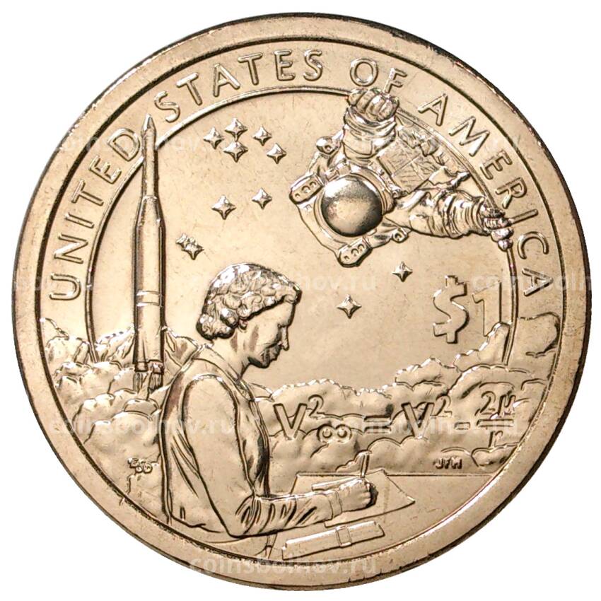 Монета 1 доллар 2019 года США Сакагавея (Индианка) «Индейцы в космической программе» D