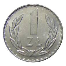 Монета 1 злотый 1980 года Польша (аверс)