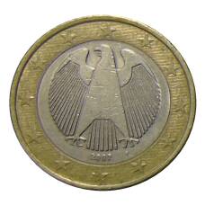 Монета 1 евро 2002 года F Германия (аверс)