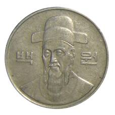 Монета 100 вон 1991 года Южная Корея (реверс)