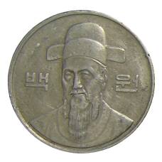 Монета 100 вон 1991 года Южная Корея (реверс)