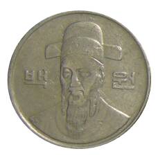 Монета 100 вон 1992 года Южная Корея (реверс)