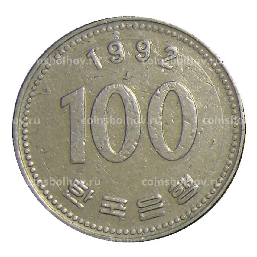 Монета 100 вон 1992 года Южная Корея