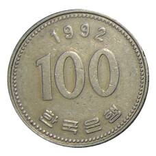 Монета 100 вон 1992 года Южная Корея (аверс)