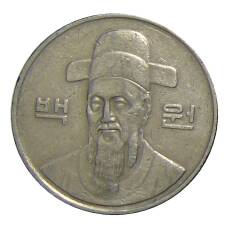 Монета 100 вон 1992 года Южная Корея (реверс)