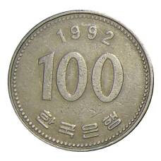 Монета 100 вон 1992 года Южная Корея (аверс)