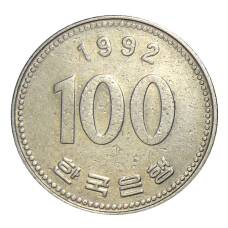 Монета 100 вон 1992 года Южная Корея (аверс)