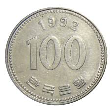 Монета 100 вон 1992 года Южная Корея (аверс)