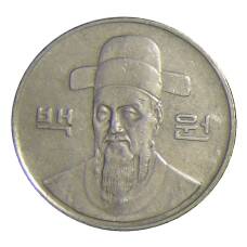 Монета 100 вон 1994 года Южная Корея (реверс)