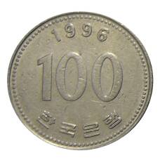 Монета 100 вон 1996 года Южная Корея (аверс)
