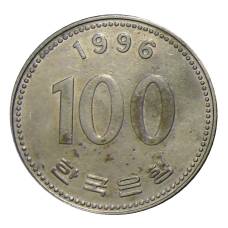 Монета 100 вон 1996 года Южная Корея (аверс)